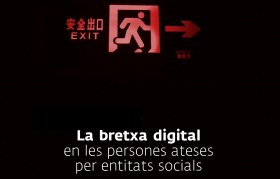 portada estudi de m4Social sobre la bretxa digital en les persones ateses per les entitats socials